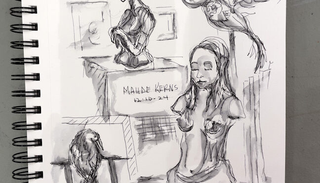 Sketching at Maude Kerns